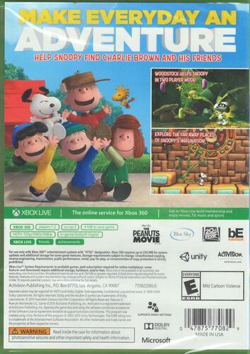 Snoopy's Grand Adventure - Xbox 360