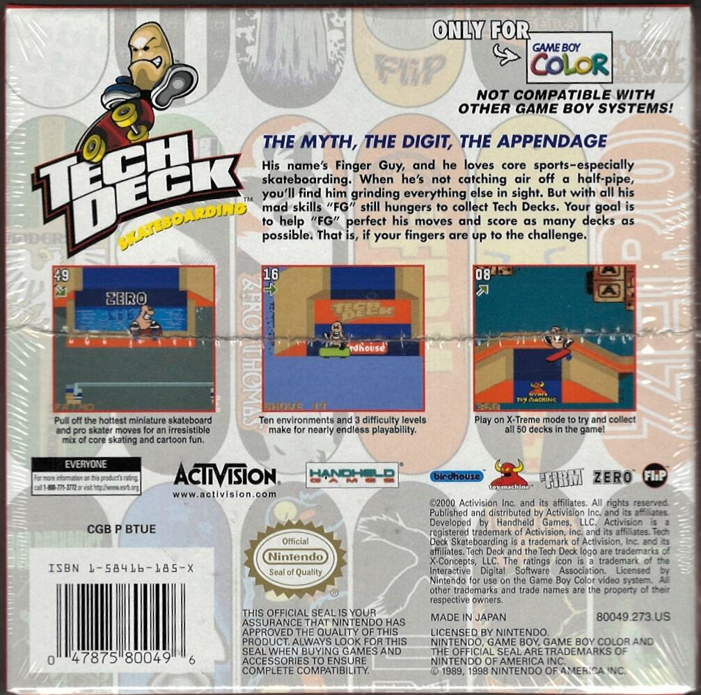 Tech Deck Skateboarding - GameBoy Color