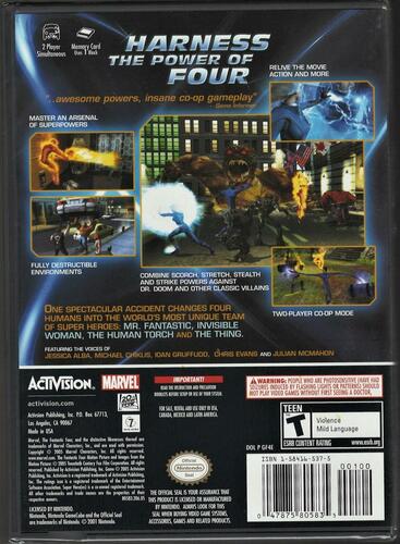 Fantastic Four - Nintendo Gamecube