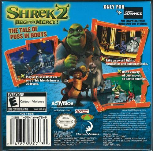 Shrek 2: Beg for Mercy - Game Boy Advance