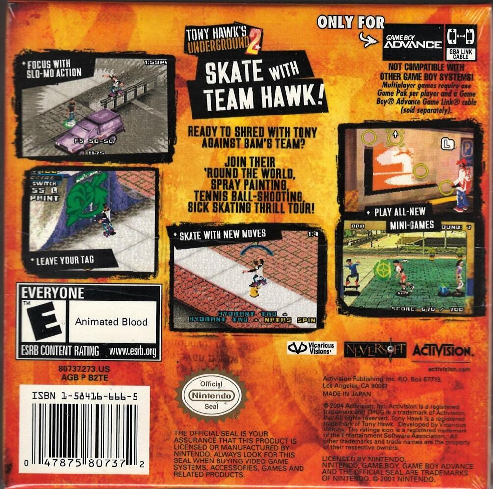 Tony Hawk's Underground 2 - Game Boy Advance