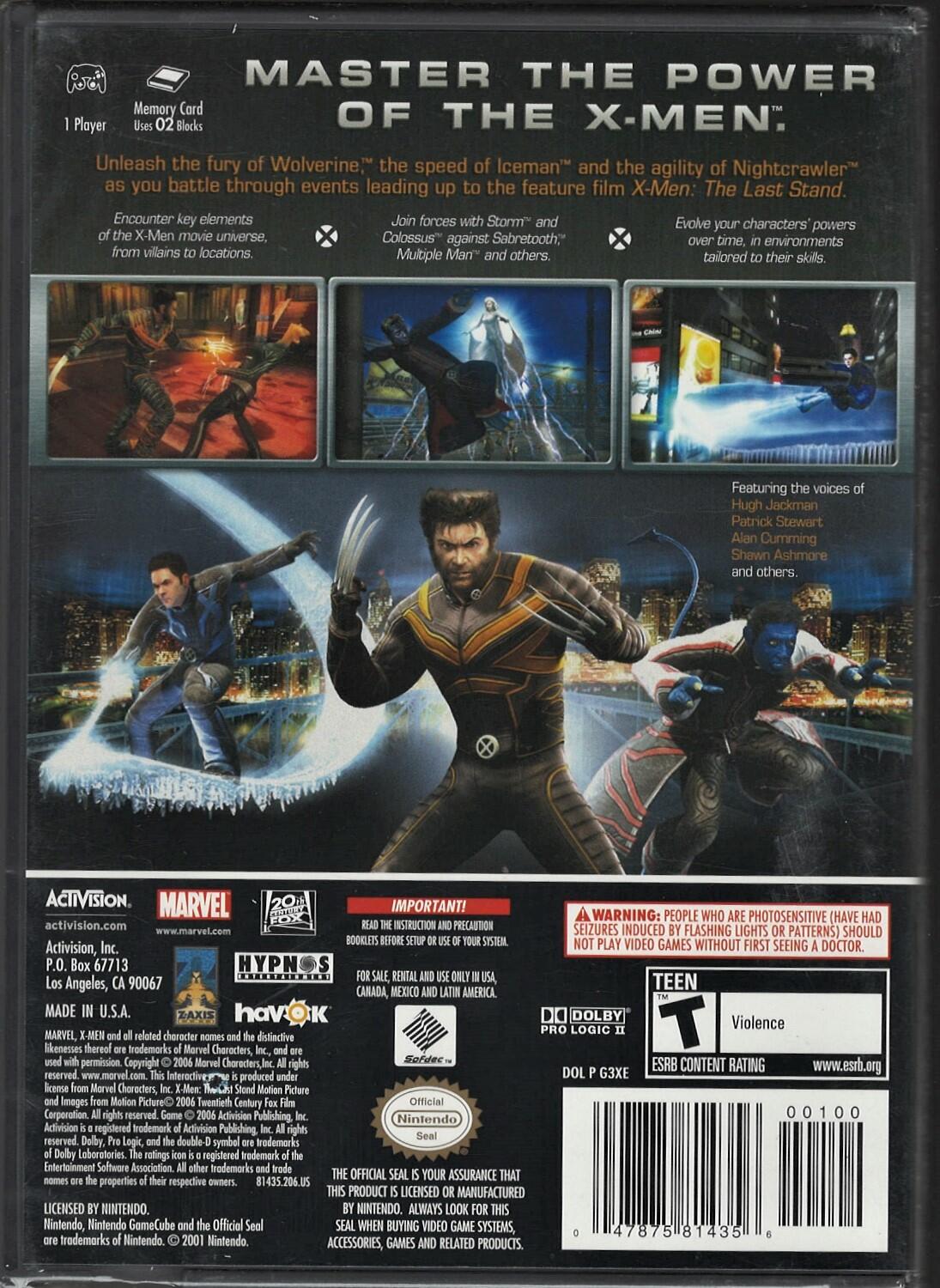 X-Men Official Game - Nintendo GameCube