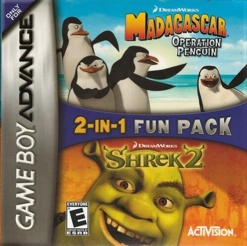 Shrek 2 / Madagascar Operation Penguins 2 pk - Game Boy Advance