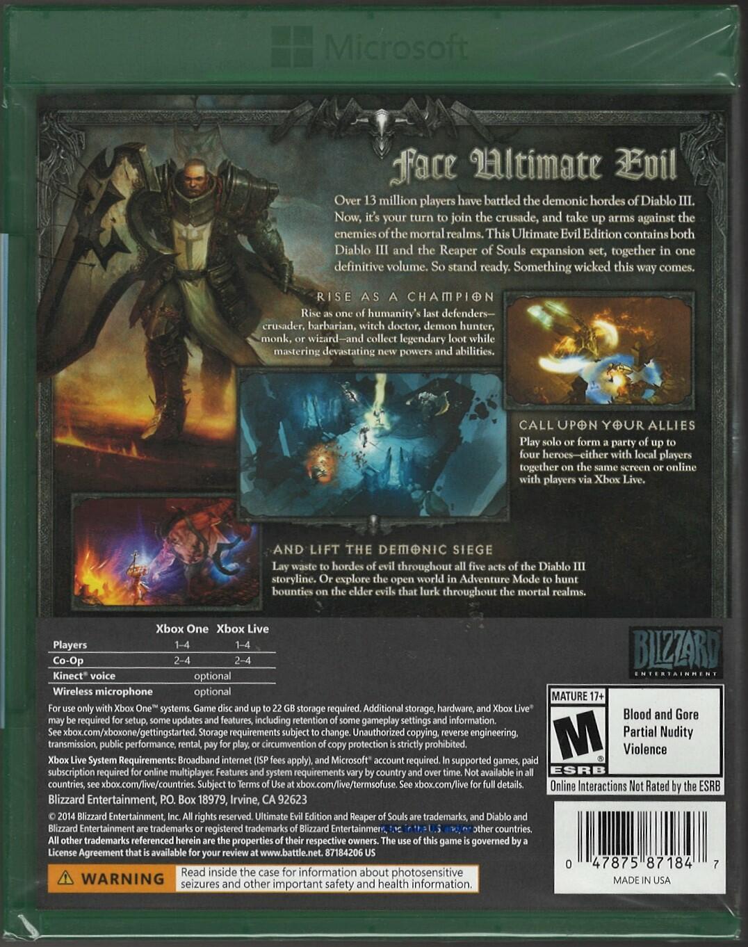 Diablo III: Ultimate Evil Edition - Xbox One