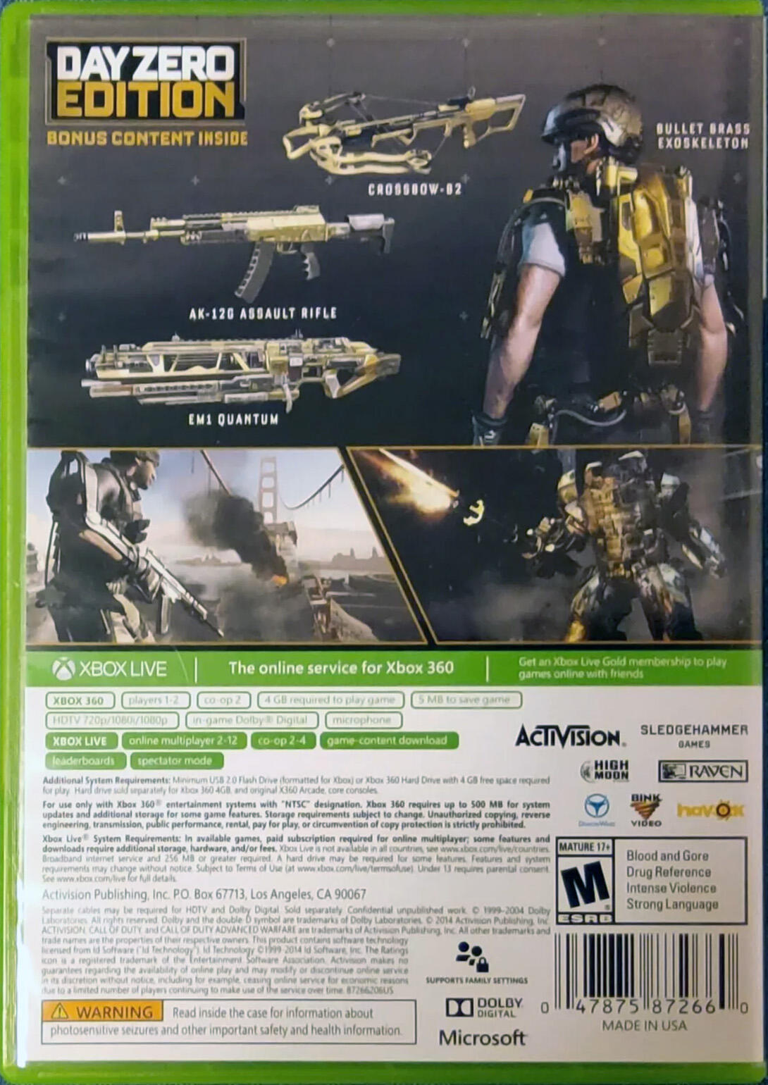 Call of Duty: Advanced Warfare Day Zero Edition - Xbox 360