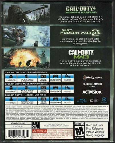 Call of Duty: Modern Warfare Trilogy - PlayStation 3