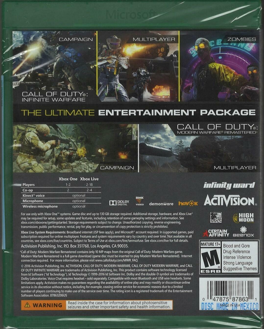 Call of Duty: Infinite Warfare Legacy Edition - Xbox One