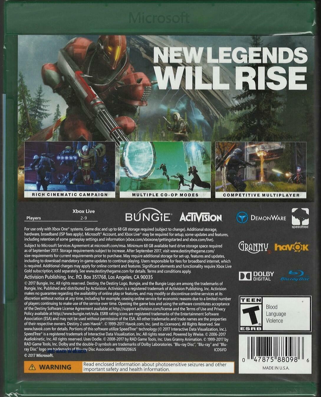 Destiny 2 Standard Edition - Xbox One