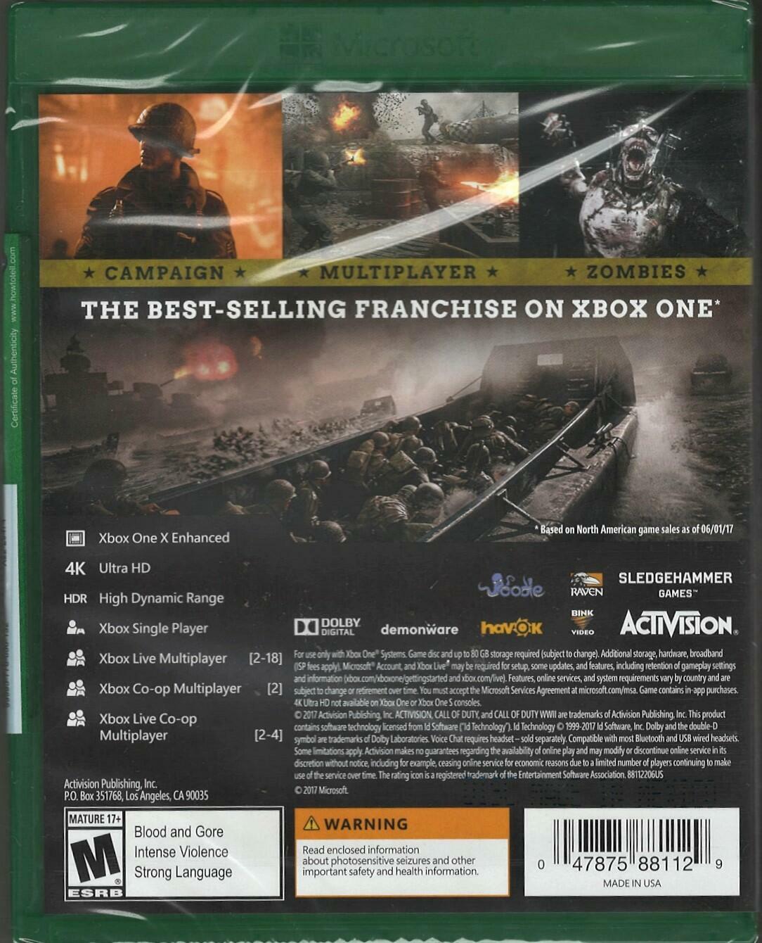 Call of Duty: WWII - Xbox One