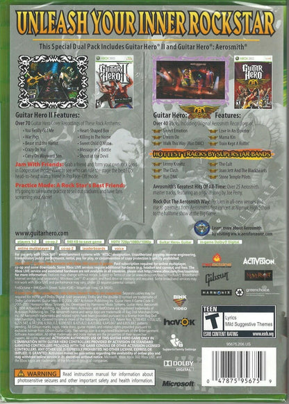 Guitar Hero II and Guitar Hero Aerosmith Dual Pack - Xbox 360