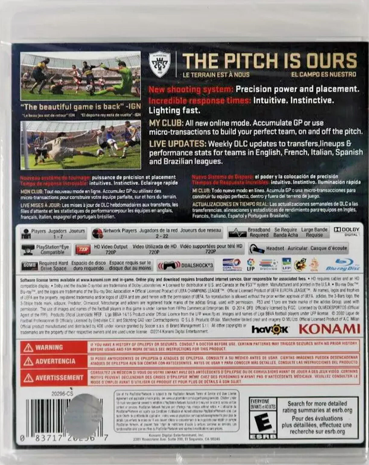 Pro Evolution Soccer 15 - PlayStation 3