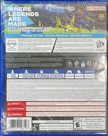 Pro Evolution Soccer 2018 - PlayStation 4