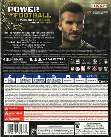 Pro Evolution Soccer 2019 David Beckham Edition - PlayStation 4