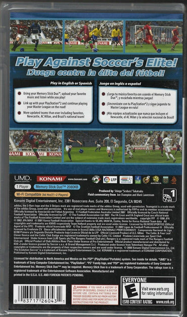 Pro Evolution Soccer 2008 - PlayStation Portable