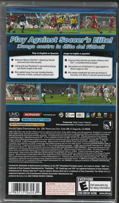 Pro Evolution Soccer 2008 - PlayStation Portable