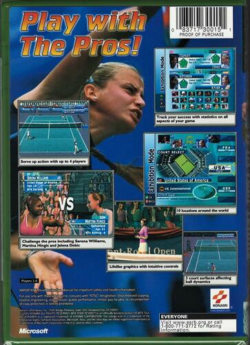 WTA Tour Tennis - Xbox