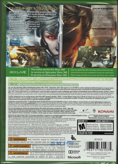 Metal Gear Rising: Revengeance - Xbox 360 BC XB1