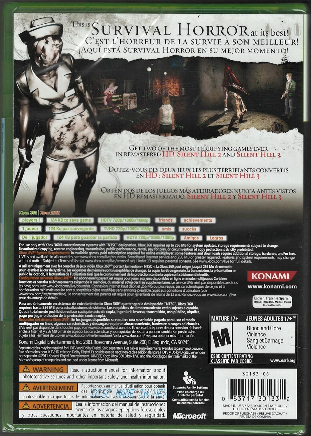 Silent Hill HD Collection - Xbox 360
