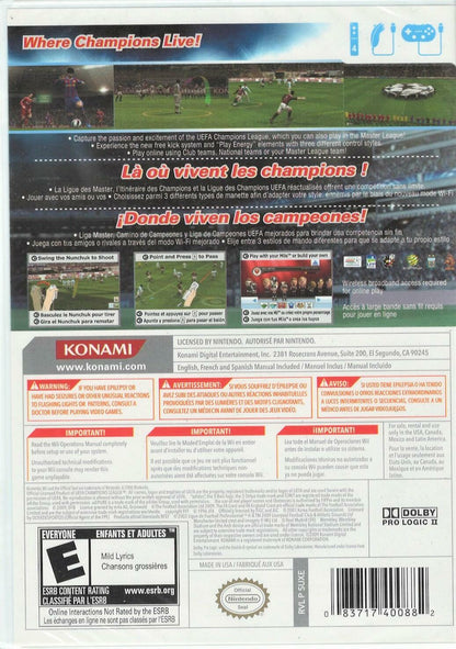 Pro Evolution Soccer 2010 - Nintendo Wii