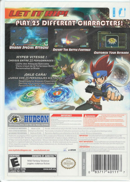 Beyblade: Metal Fusion: Battle Fortress - Nintendo Wii