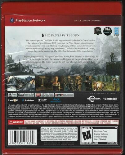 The Elder Scrolls V: Skyrim (Greatest Hits) - PlayStation 3