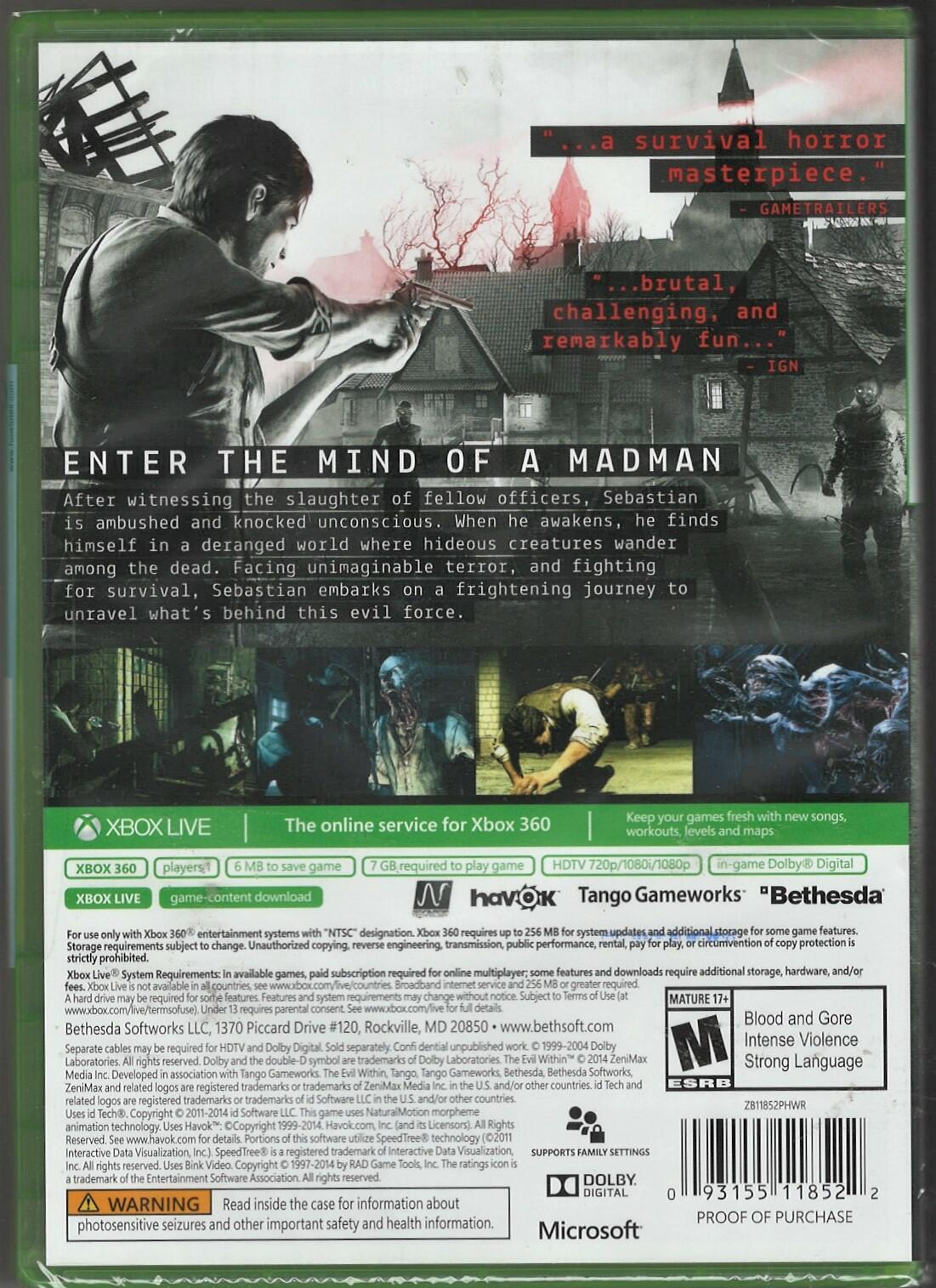 The Evil Within (Platinum Hits) - Xbox 360