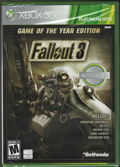 Fallout 3: Game of The Year Edition (Platinum Hits) - Xbox 360