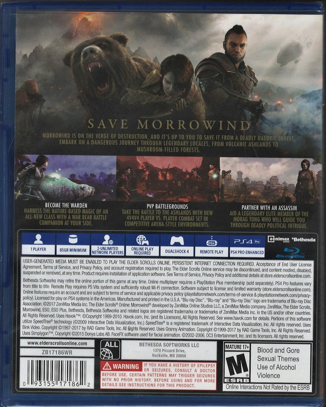 The Elder Scrolls Online: Morrowind - PlayStation 4