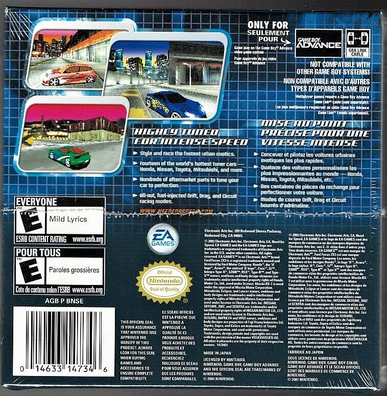 Need for Speed: Underground - Game Boy Advance