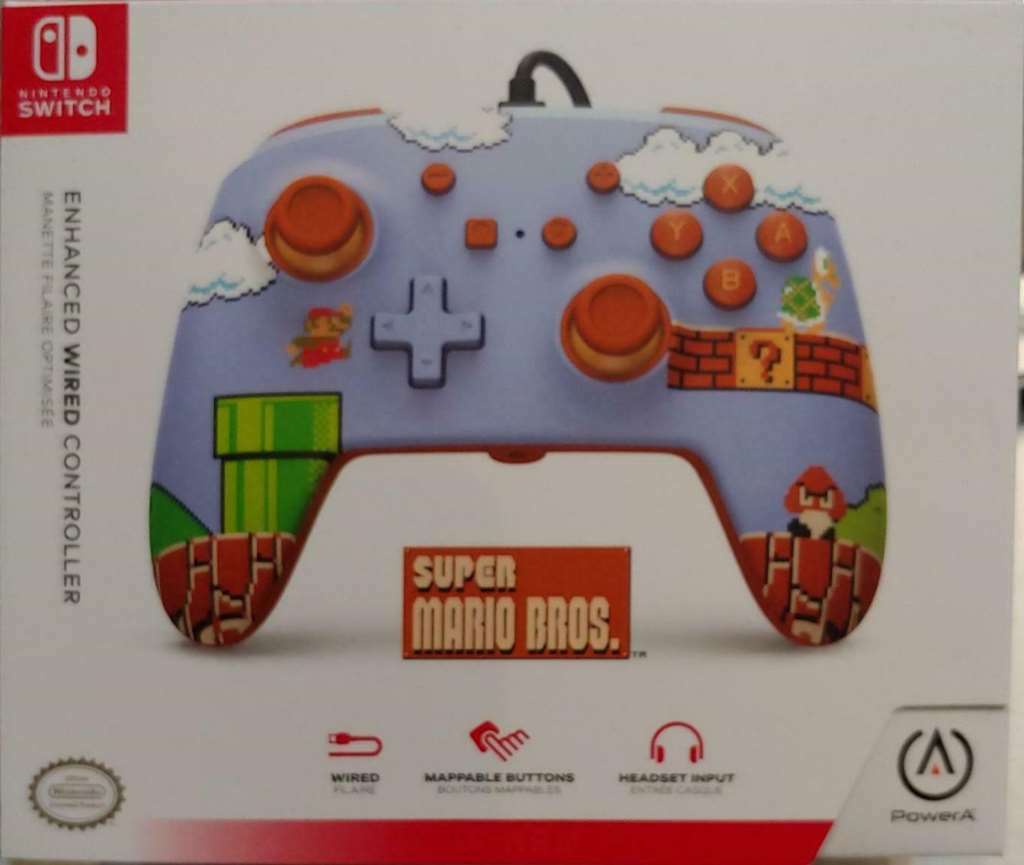 Nintendo Switch Super Mario Bros. Enhanced Wired Controller