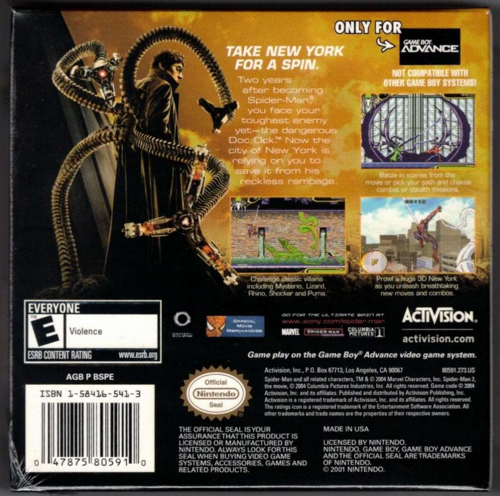 Spider-Man 2 (Movie) - Game Boy Advance