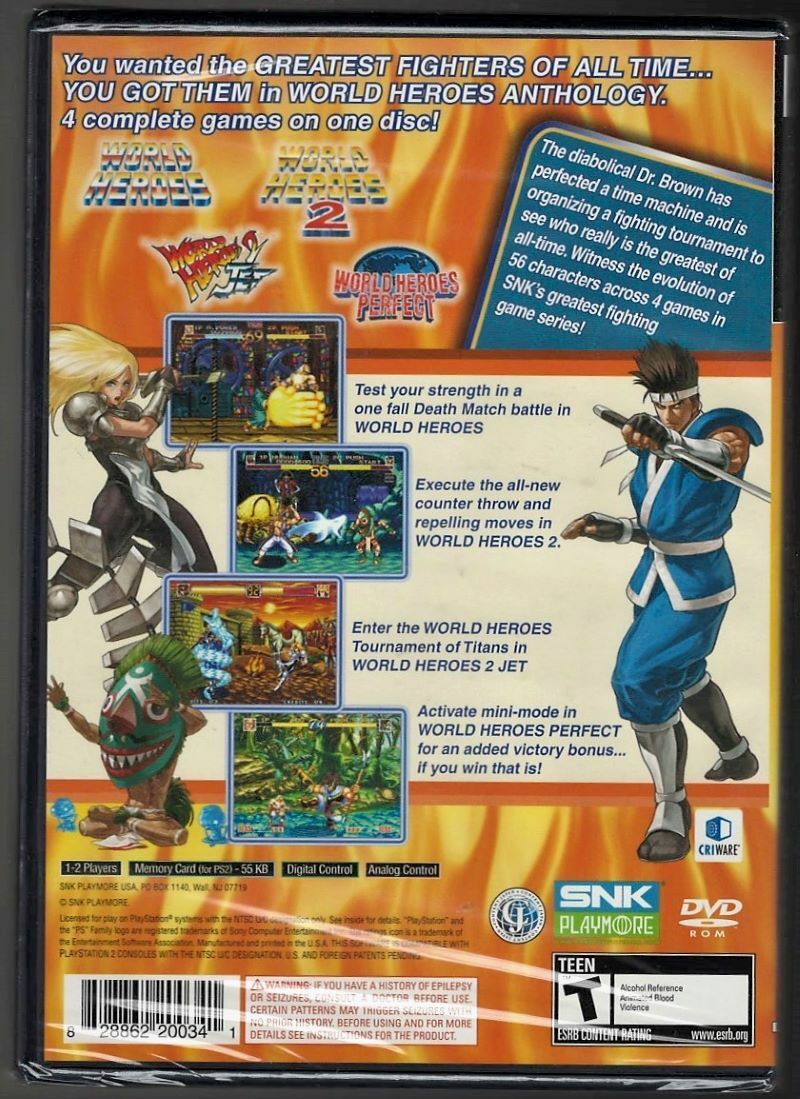World Heroes Anthology - PlayStation 2