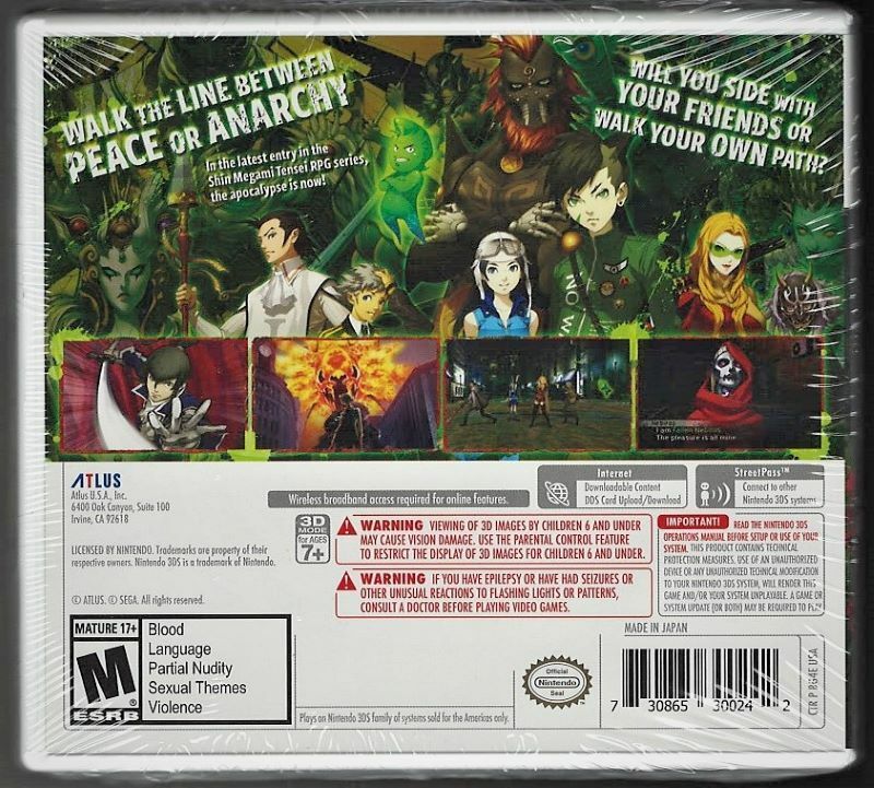 Shin Megami Tensei IV: Apocalypse - Nintendo 3DS