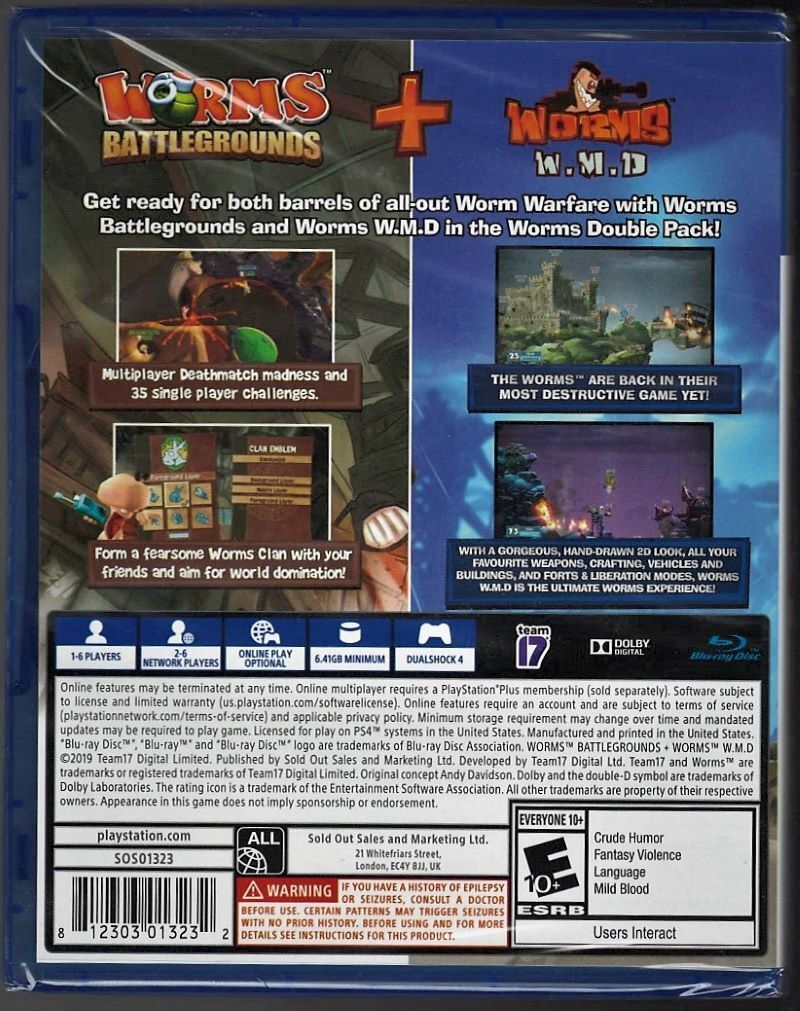 Worms Battleground & Worms WMD - PlayStation 4