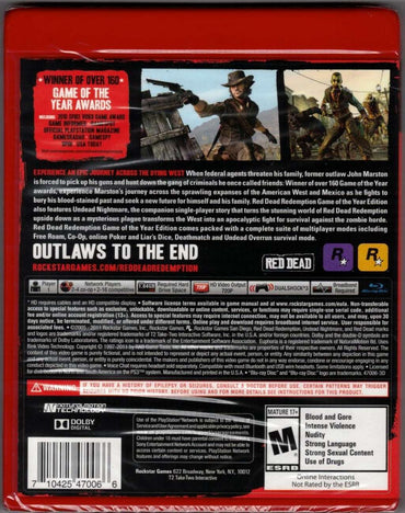 Red Dead Redemption Game of the Year (Greatest Hits) - PlayStation 3