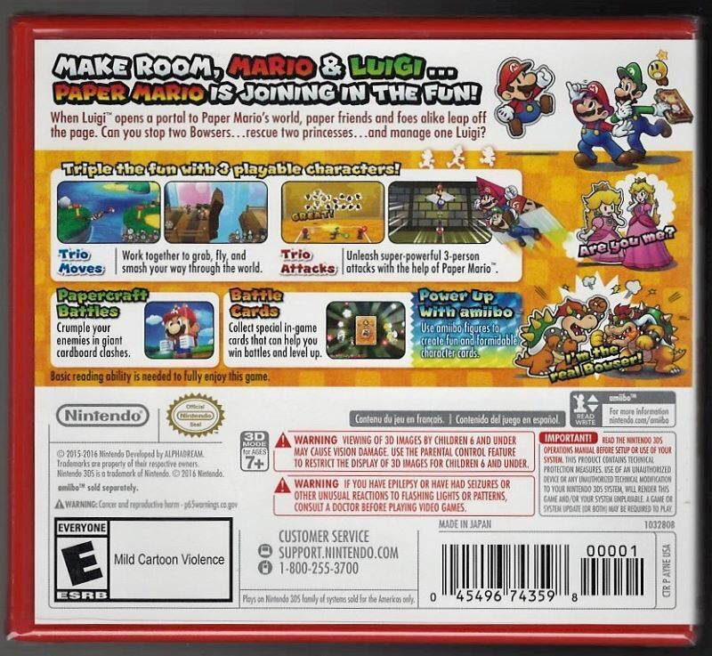 Mario & Luigi: Paper Jam - Nintendo 3DS