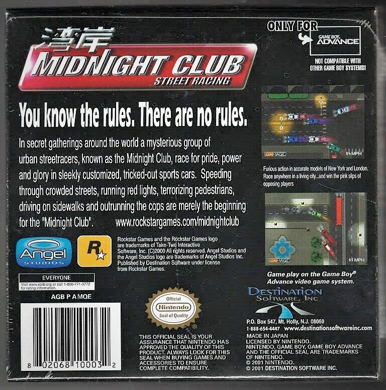 Midnight Club Street Racing - Game Boy Advance