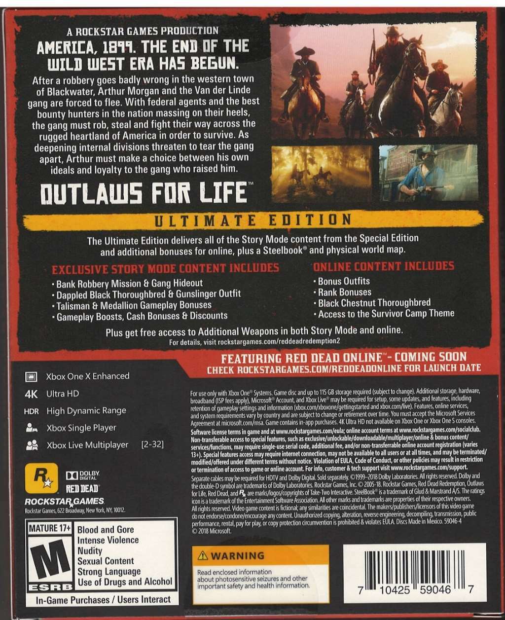 Red Dead Redemption 2: Ultimate Edition - Xbox One