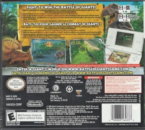 Battle of Giants: Dinosaurs - Nintendo DS