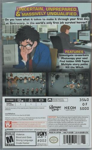 Yuppie Psycho Executive Edition Elite Edition - Nintendo Switch