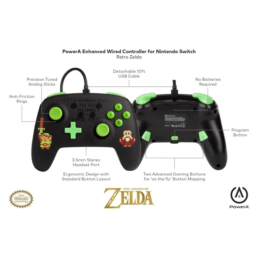 Nintendo Switch The Legend Of Zelda Enhanced Wired Controller