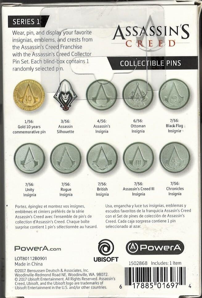 PowerA Assassin's Creed Collector Pins - One Randomly Selected Pin