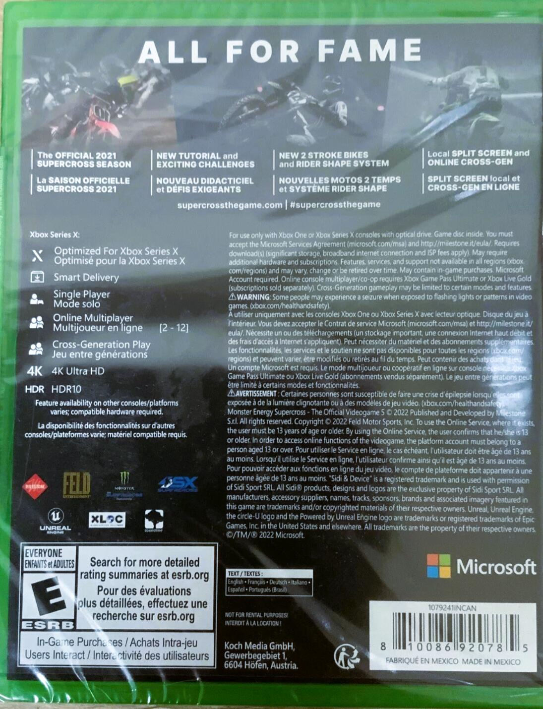 Monster Energy Supercross 5 - Xbox One/Series X