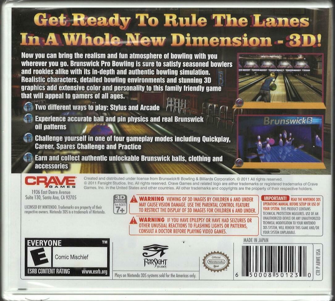 Brunswick Pro Bowling - Nintendo 3DS