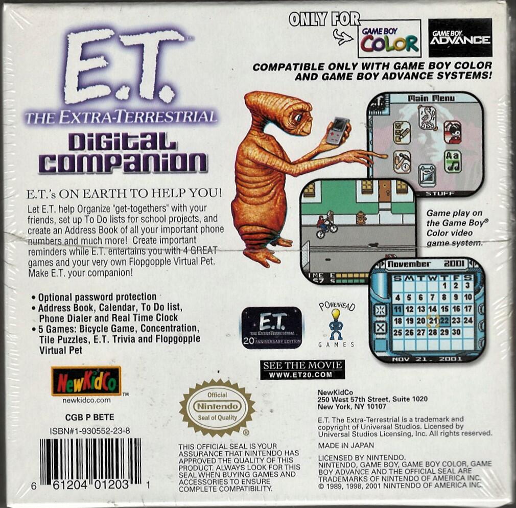E.T. the Extra-Terrestrial: Digital Campanion GBC