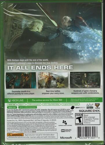 Final Fantasy XIII: Lightning Returns - Xbox 360