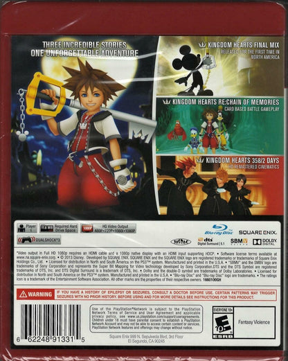 Kingdom Hearts HD 1.5 Remix (Greatest Hits) - PlayStation 3