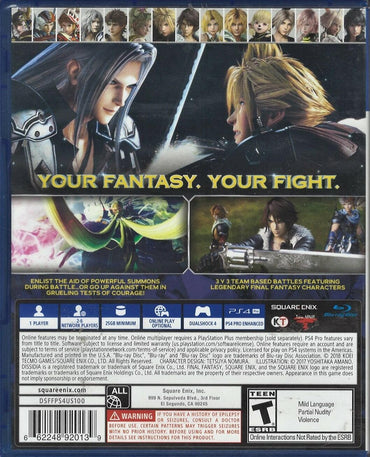 Dissidia Final Fantasy NT - PlayStation 4