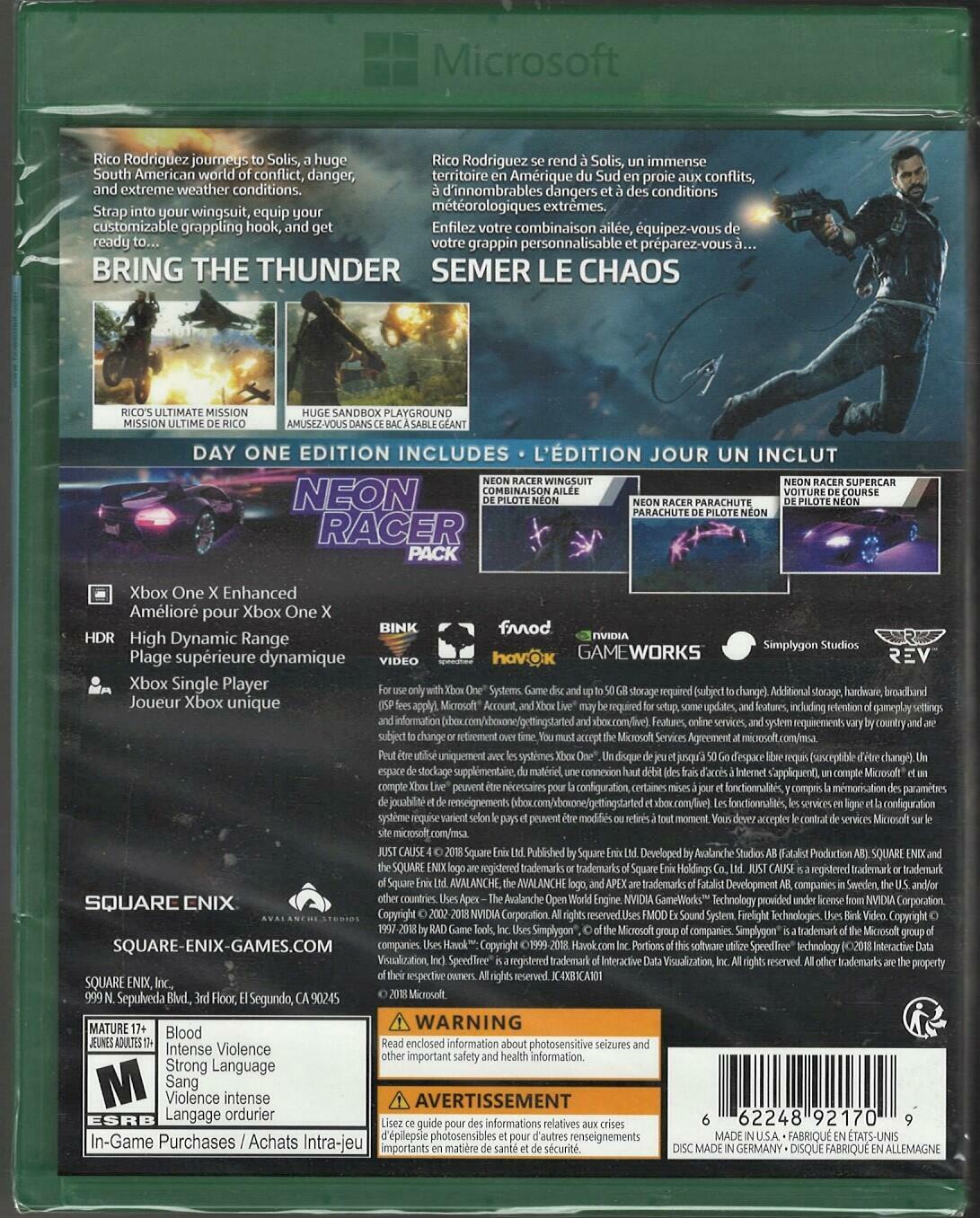 Just Cause 4 - Xbox One