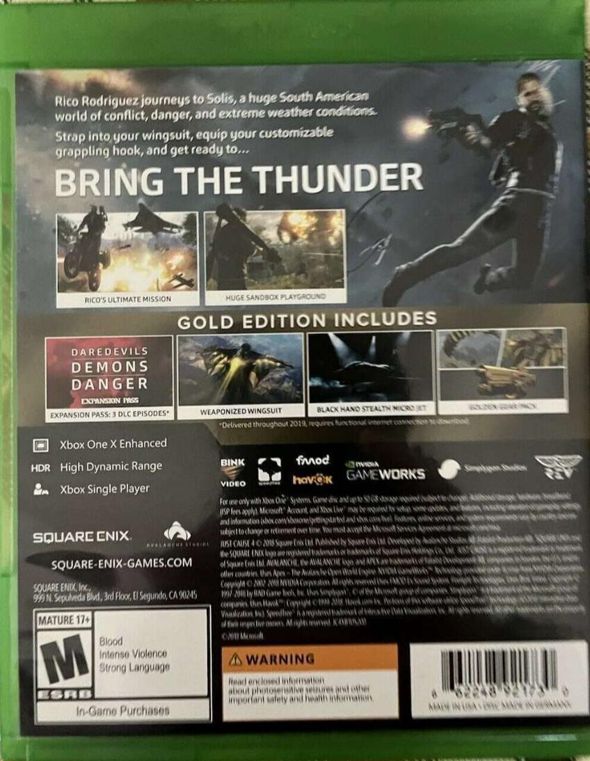 Just Cause 4 - Gold Edition - Xbox One